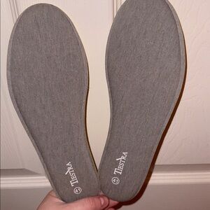 Tiestra Gray Insoles-OPENED BUT NEVER USED
